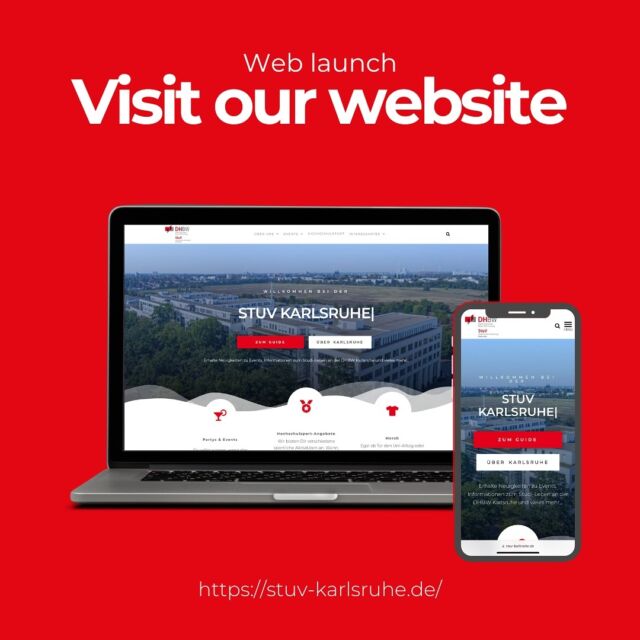 🚀 Die neue StuV-Website ist live! 🌐

Besucht uns jetzt unter www.stuv-karlsruhe.de und entdeckt alle Neuigkeiten, Events und Angebote rund um eure Studierendenvertretung!

🔍 Was erwartet euch?

- Frisches Design: Modern, übersichtlich und benutzerfreundlich
- Aktuelle Infos: Alle wichtigen News und Events an einem Ort
- Engagement leicht gemacht: Finde ganz einfach heraus, wie du dich aktiv bei der StuV einbringen kannst
- Kontakt & Unterstützung: Bleib auf dem Laufenden, wie wir dich in deinem Studium unterstützen können

💡 Jetzt reinschauen und dabei sein – wir freuen uns auf euren Besuch! 

#stuvkarlsruhe #dhbwkarlsruhe #website #studierendenvertretung